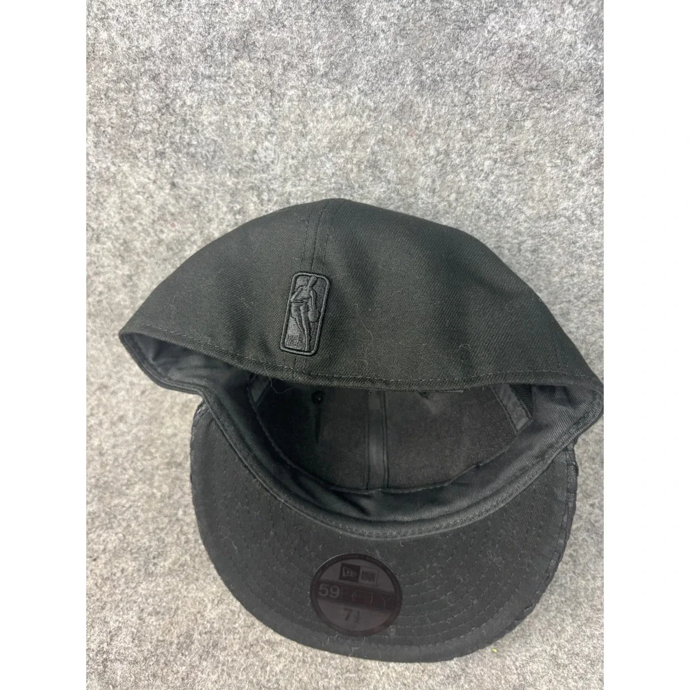 New Era Cleveland Cavaliers Hat Mens 7 1/2 Black Fitted Woven 59FIFTY Cap